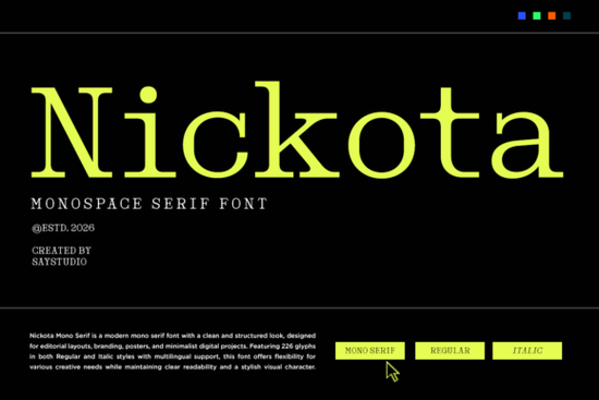 Nickota Font